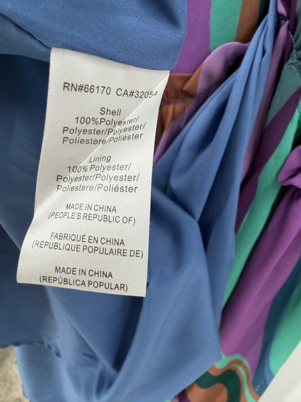 Hutch Multicolor Striped High-Low Wrap Dress in Teal, Purple & Brown Size M - Picture 11 of 14
